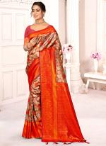 Kanjivaram Silk Pink Festival Wear Weaving Saree